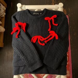 Red bows 3D sweater